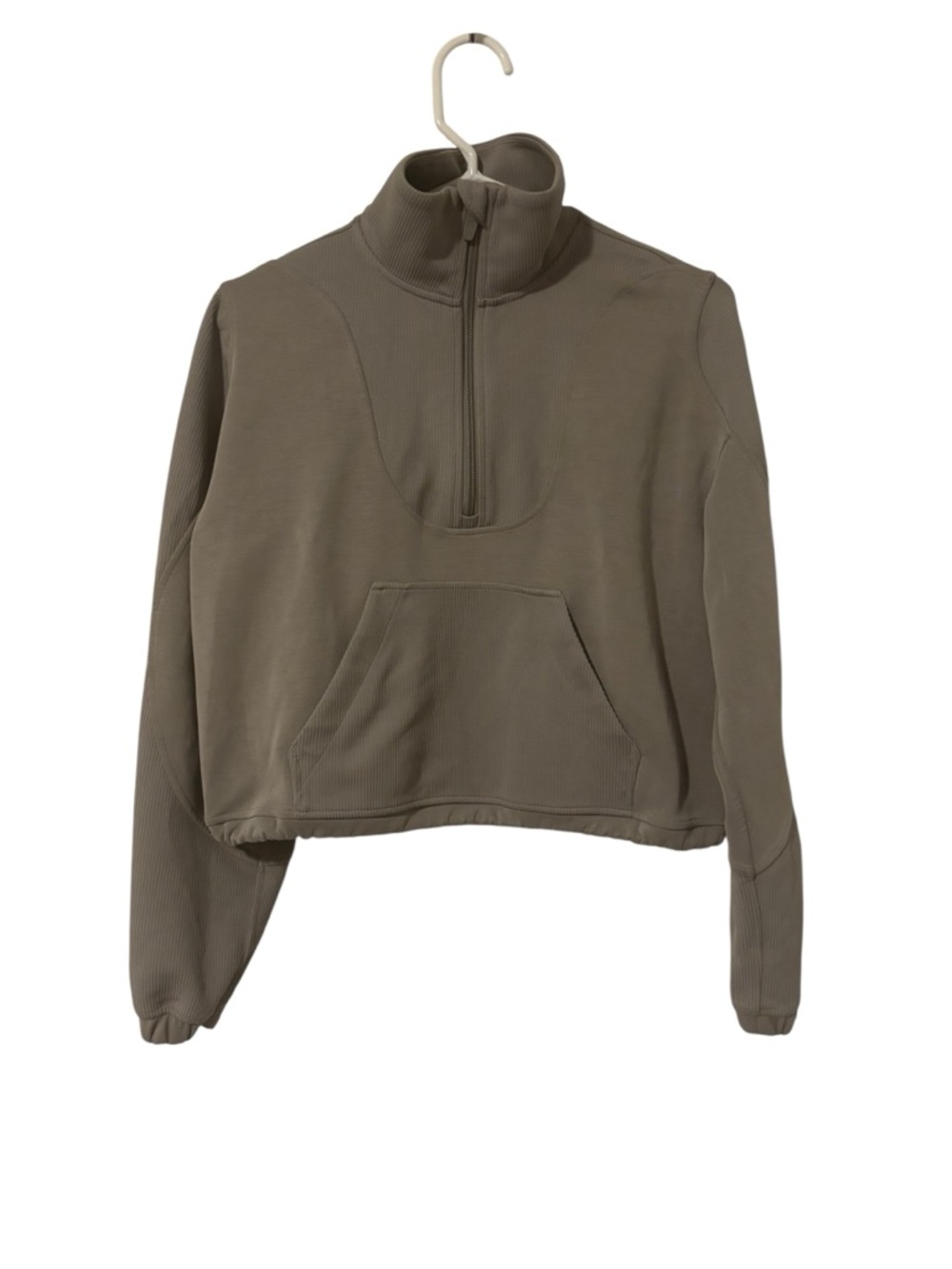 Lululemon Size 4 Women's Brushed Softstreme Ribbed Half Zip EUC